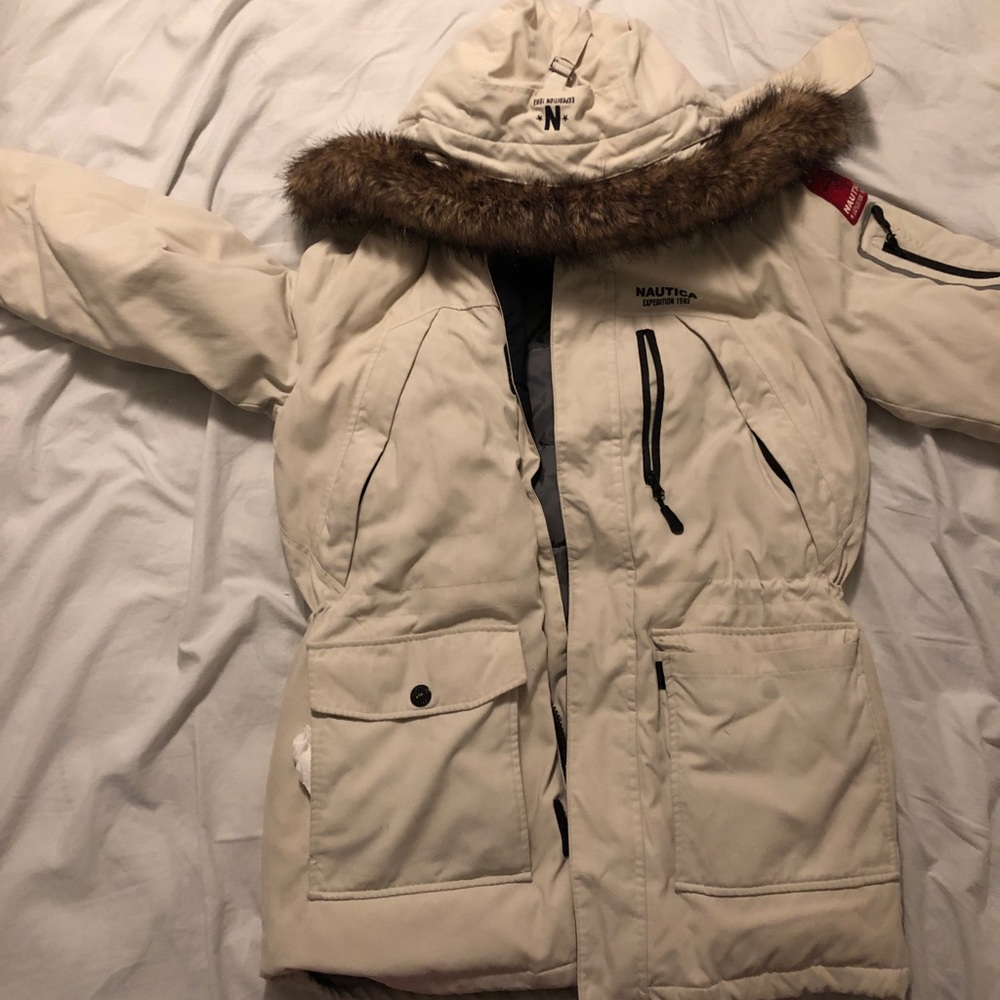 Nautica Men’s M winter coat with detachable hood